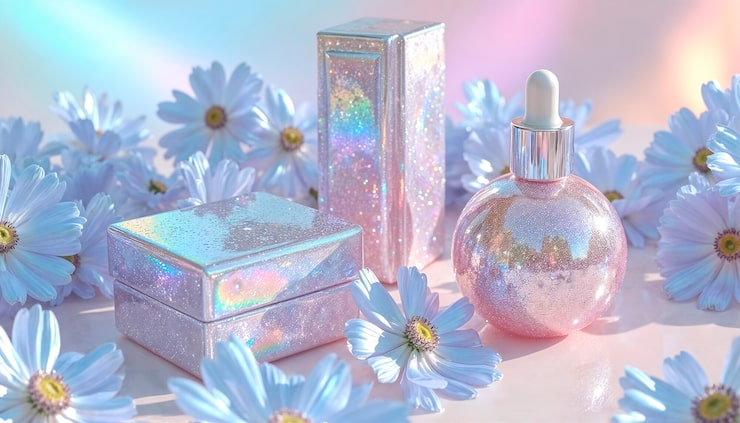 Product Overview of Holographic Perfume Packaging