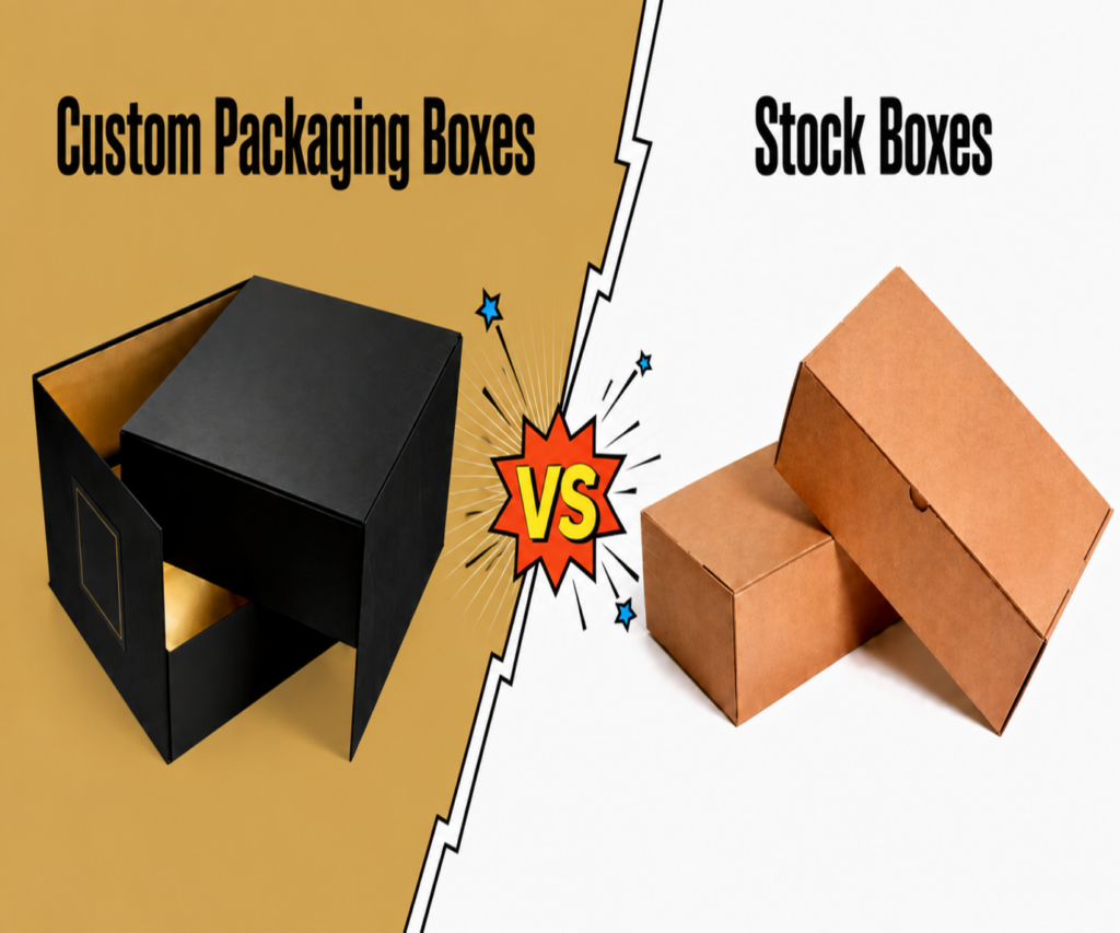Custom Packaging Boxes vs Stock Boxes