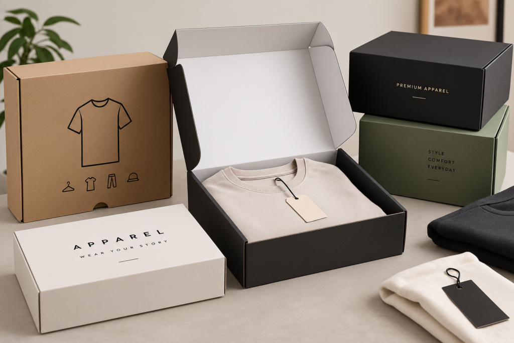 Product Overview of Custom Printed Apparel Boxes